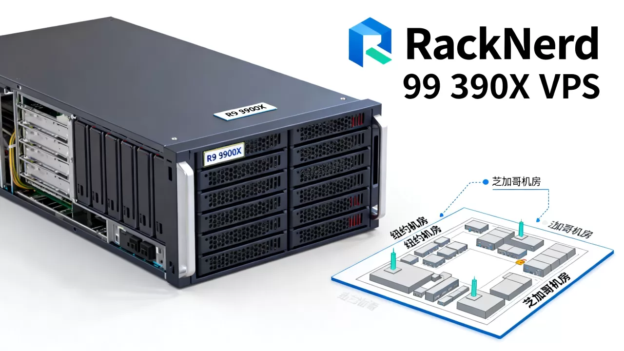 RackNerd R9 3900X VPS值得买吗，纽约芝加哥机房怎么选