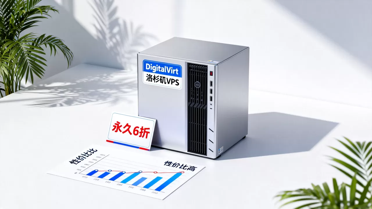DigitalVirt洛杉矶VPS永久6折是真的吗？VPS主机哪个性价比高