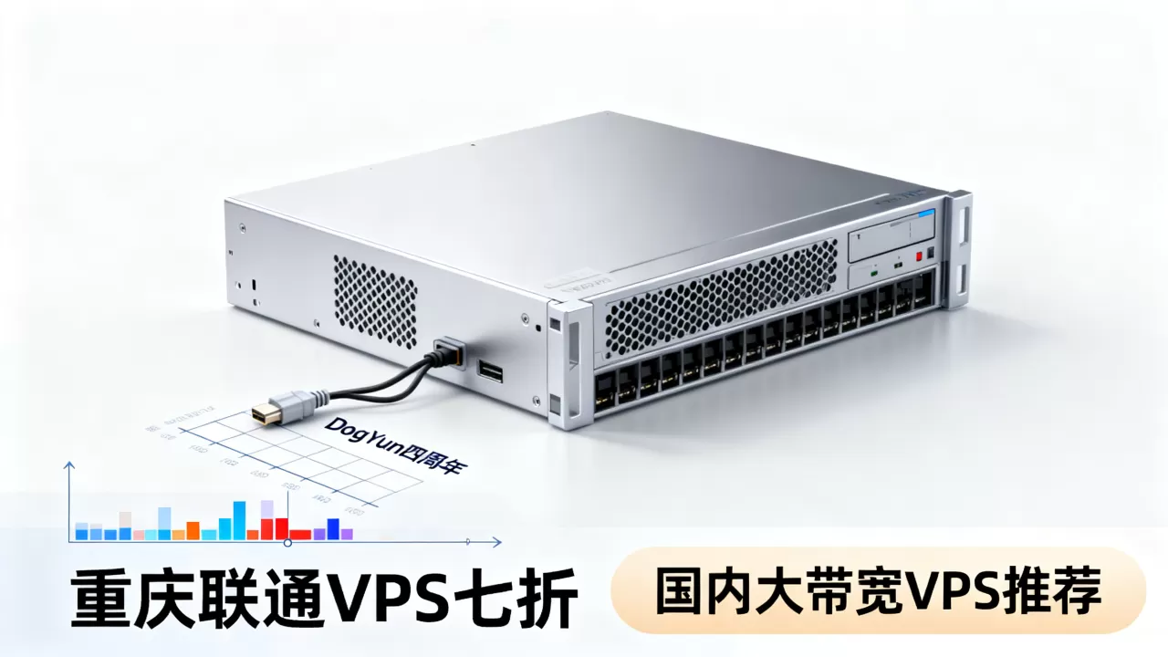 DogYun狗云四周年重庆联通VPS七折是真的吗？国内大带宽VPS推荐