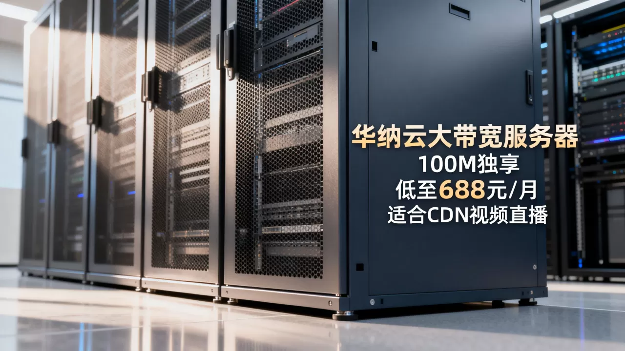 华纳云大带宽服务器100M独享低至688元/月靠谱吗，华纳云服务器适合CDN视频直播吗