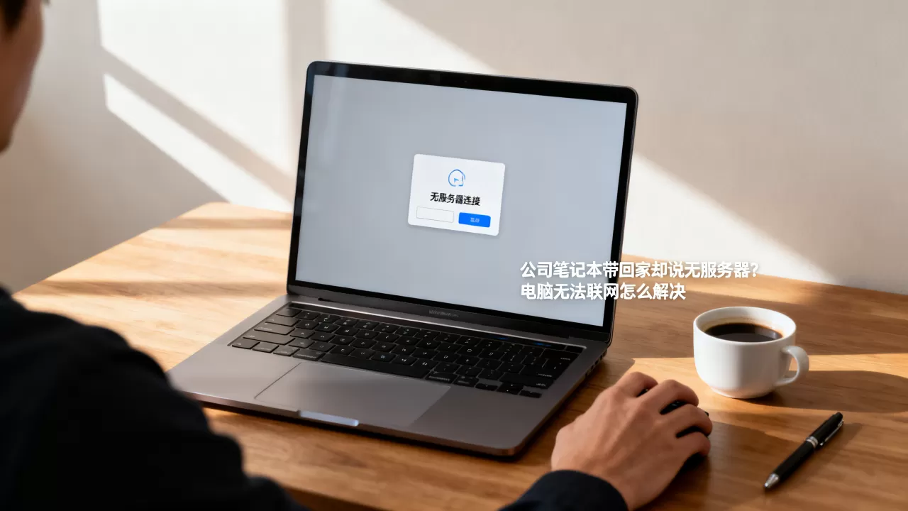 公司笔记本带回家却说无服务器？电脑无法联网怎么解决