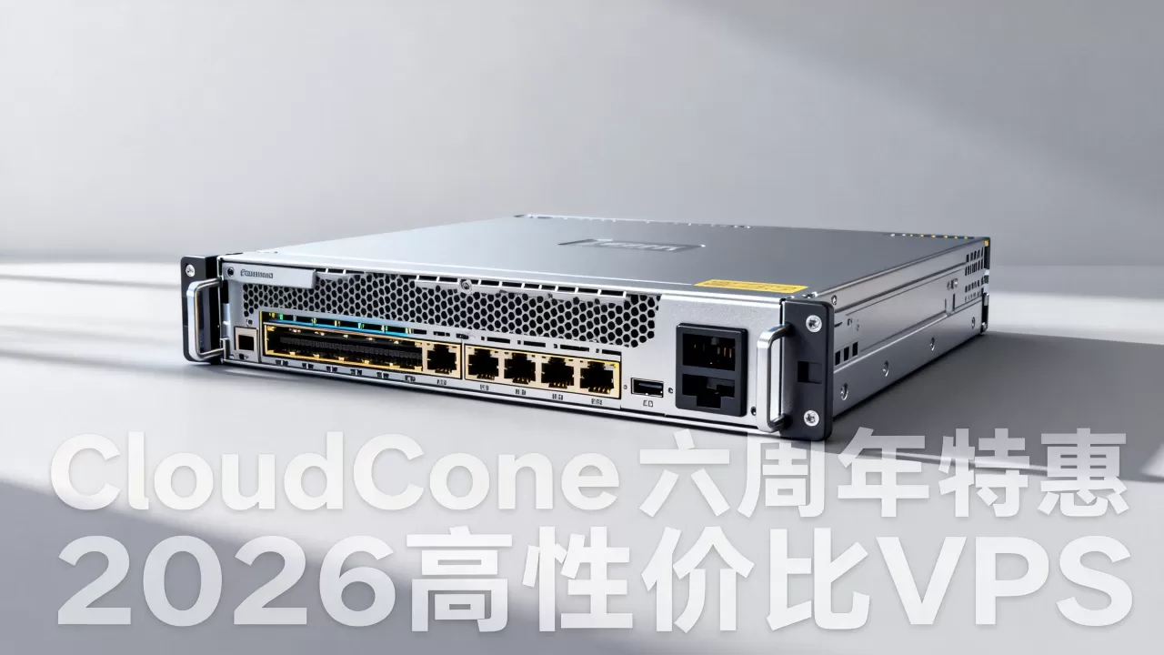 CloudCone六周年活动真的便宜吗？2026年高性价比美国VPS推荐