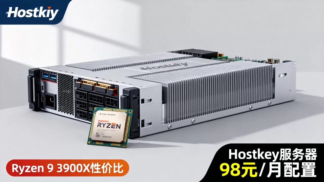 Hostkey服务器98元/月配置如何？Ryzen 9 3900X性价比高吗