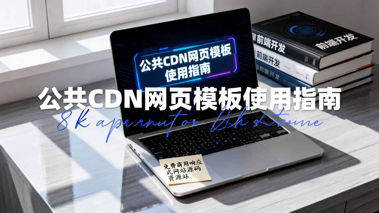 公共CDN网页模板怎么用？免费商用响应式网站源码哪里找