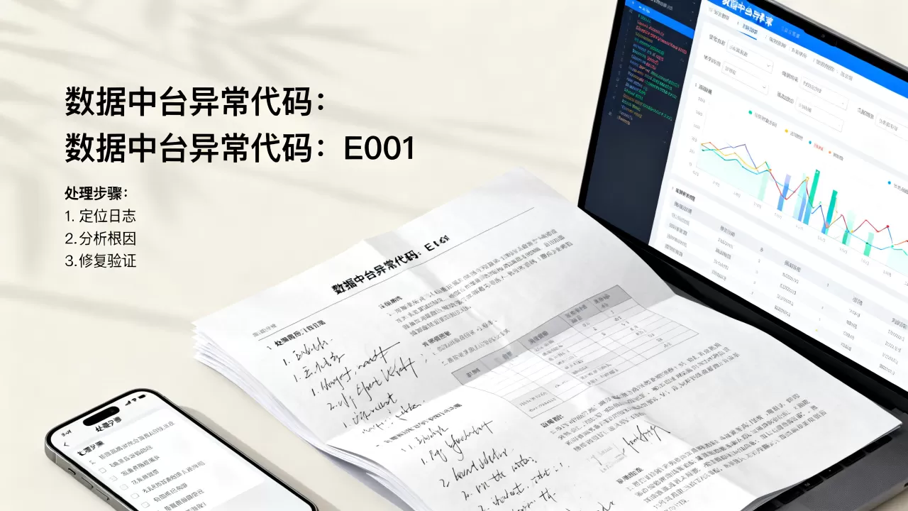 公司数据中台异常文档如何解读？数据中台异常处理方案