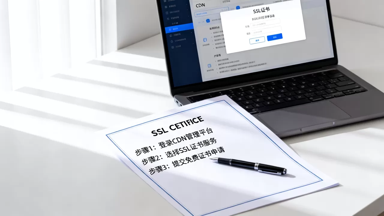 CDN加速部署SSL证书怎么操作？免费SSL证书申请教程