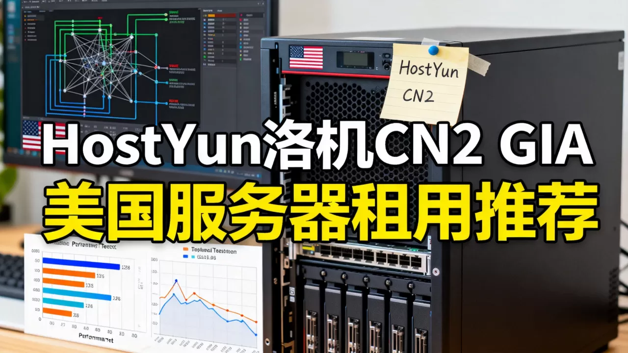 HostYun洛杉矶CN2 GIA廉价版值得买吗？美国服务器租用推荐