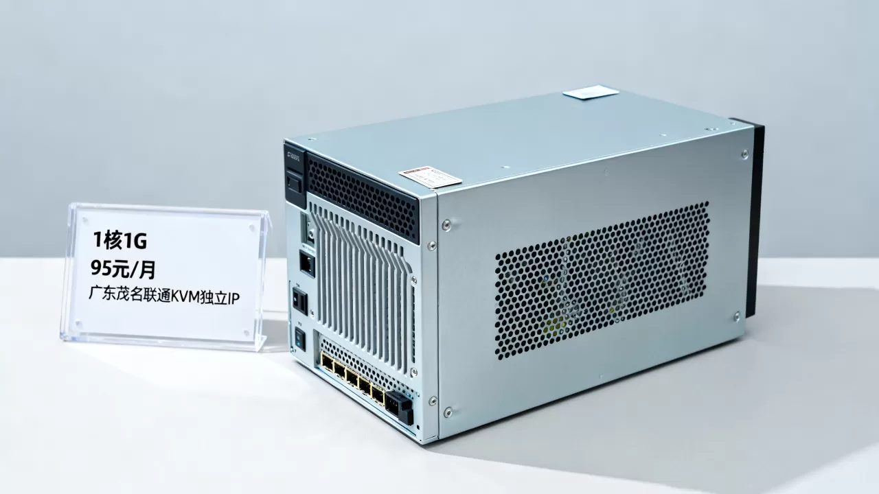 速云1核1G云服务器95元/月性能如何？广东茂名联通KVM独立IP配置