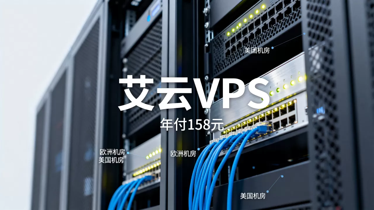 艾云VPS年付低至158元靠谱吗，欧洲美国机房特价服务器推荐