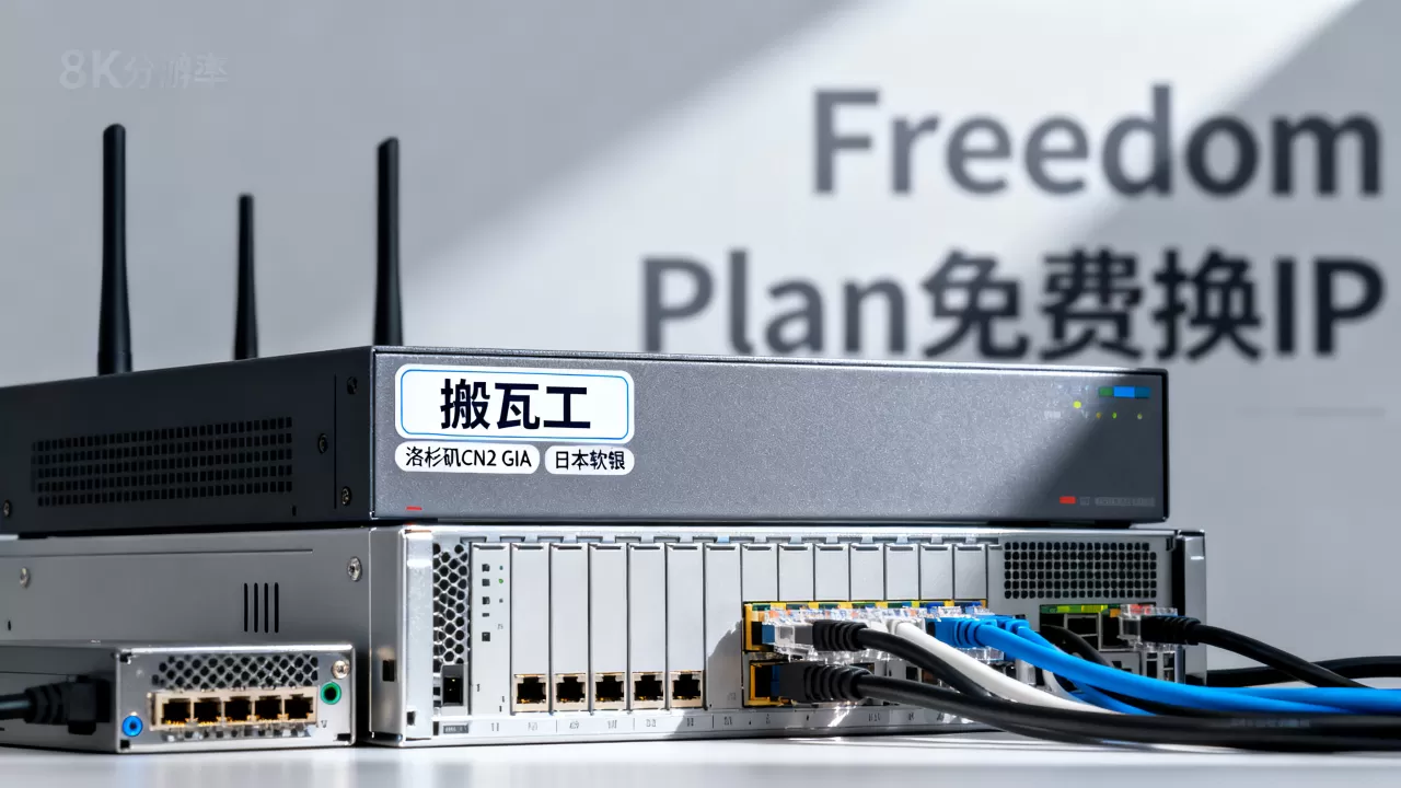 搬瓦工洛杉矶CN2 GIA和日本软银哪个更稳？搬瓦工Freedom Plan免费换IP套餐怎么样