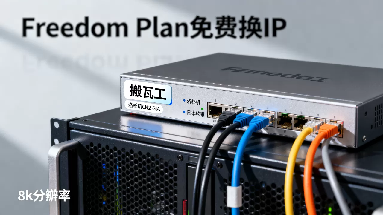 搬瓦工洛杉矶CN2 GIA和日本软银哪个更稳？搬瓦工Freedom Plan免费换IP套餐怎么样