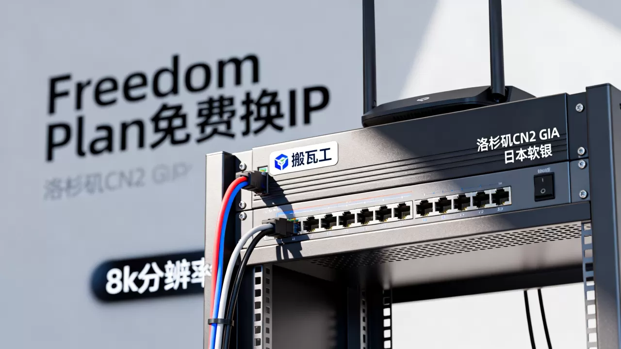 搬瓦工洛杉矶CN2 GIA和日本软银哪个更稳？搬瓦工Freedom Plan免费换IP套餐怎么样
