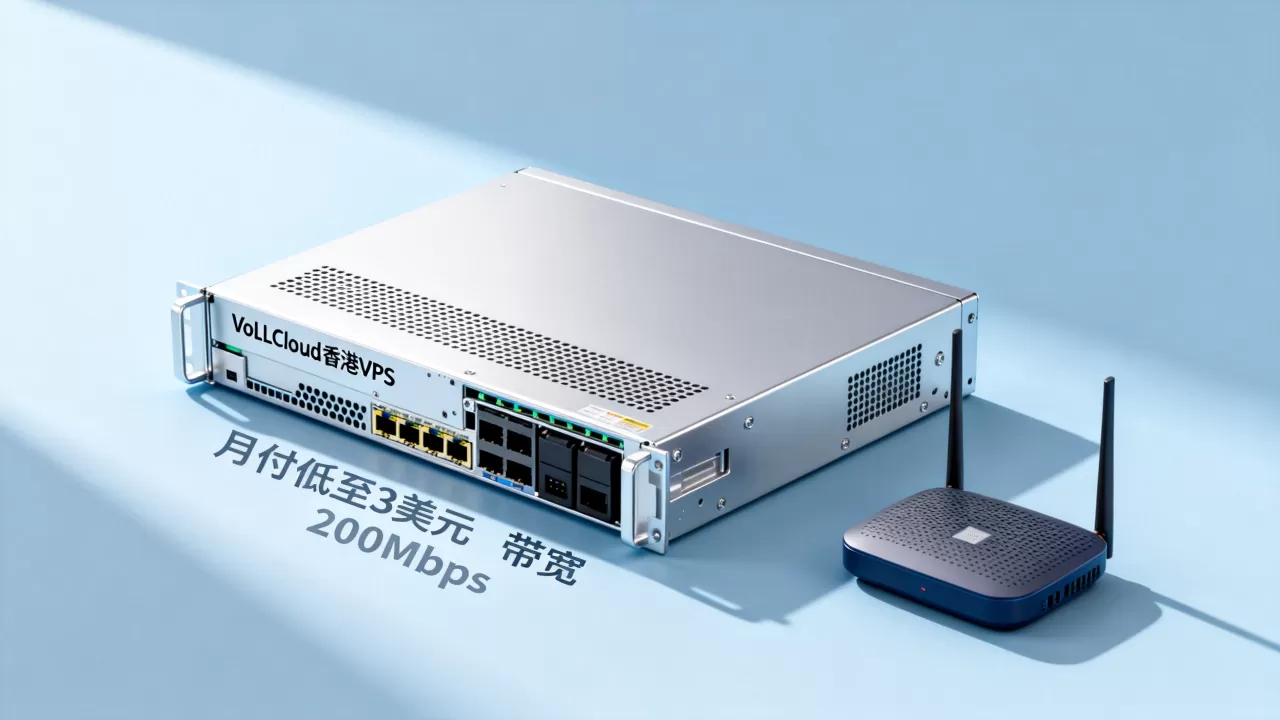 VoLLCloud香港VPS月付低至3美元吗？200Mbps带宽VPS推荐