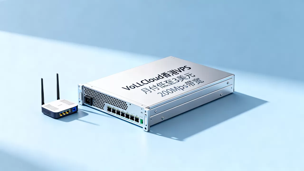 VoLLCloud香港VPS月付低至3美元吗？200Mbps带宽VPS推荐
