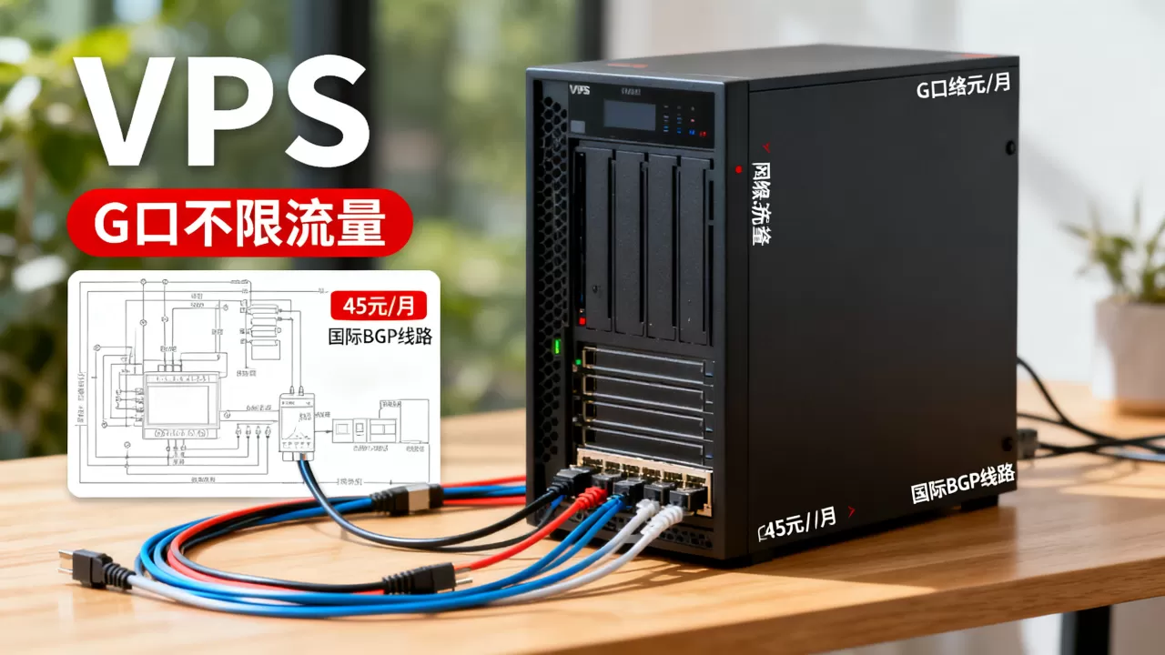 G口不限流量VPS低至45元/月值得买吗？国际BGP线路VPS推荐
