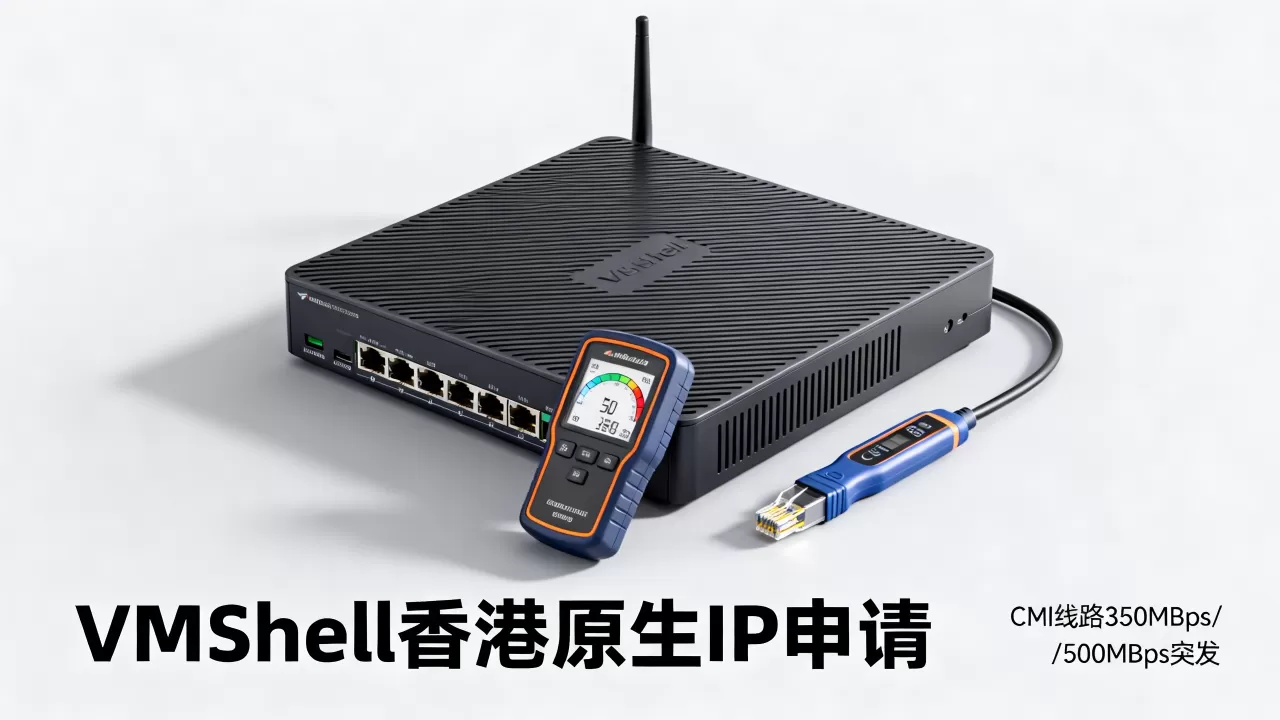 VmShell香港原生IP如何申请？CMI线路350MBps/500MBps突发