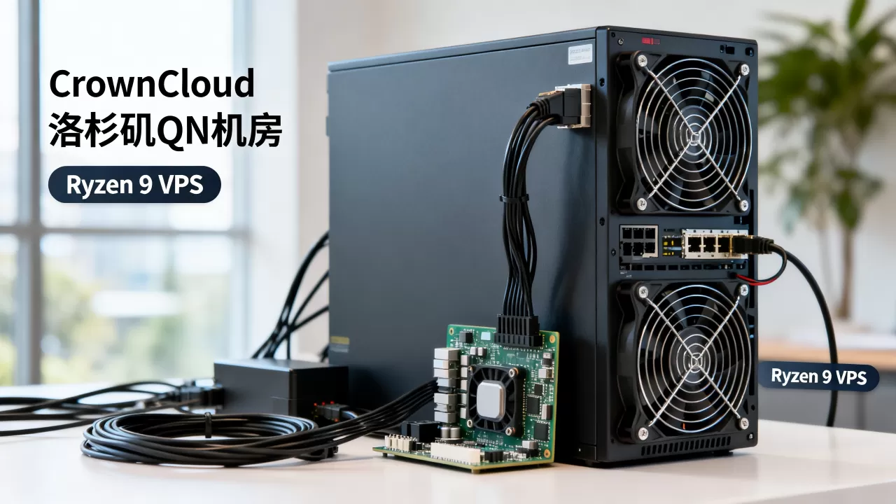 CrownCloud洛杉矶QN机房Ryzen 9 VPS值得买吗，洛杉矶VPS推荐