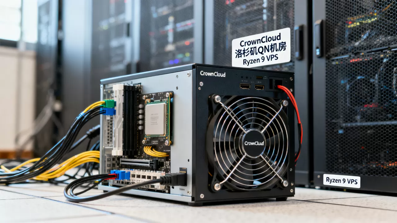 CrownCloud洛杉矶QN机房Ryzen 9 VPS值得买吗，洛杉矶VPS推荐