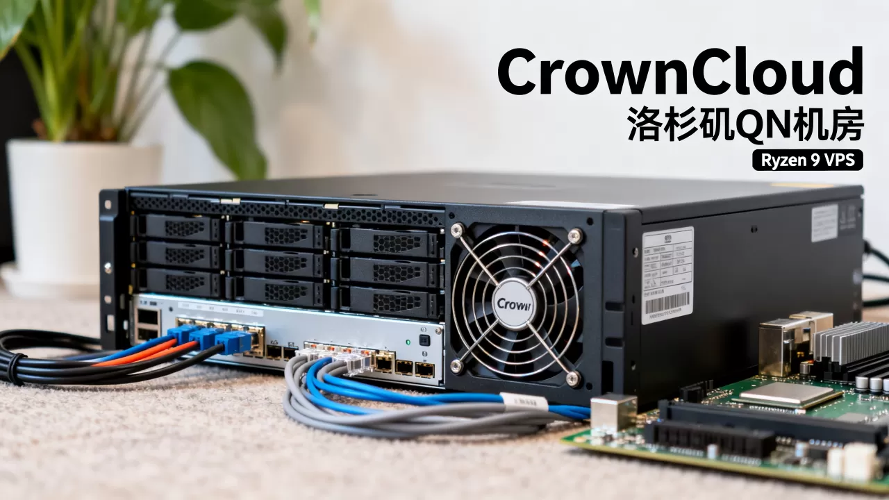 CrownCloud洛杉矶QN机房Ryzen 9 VPS值得买吗，洛杉矶VPS推荐