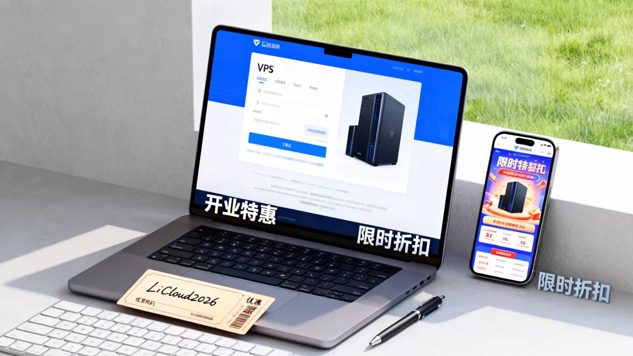 LiCloud香港VPS开业促销怎么买？2026最新优惠码汇总