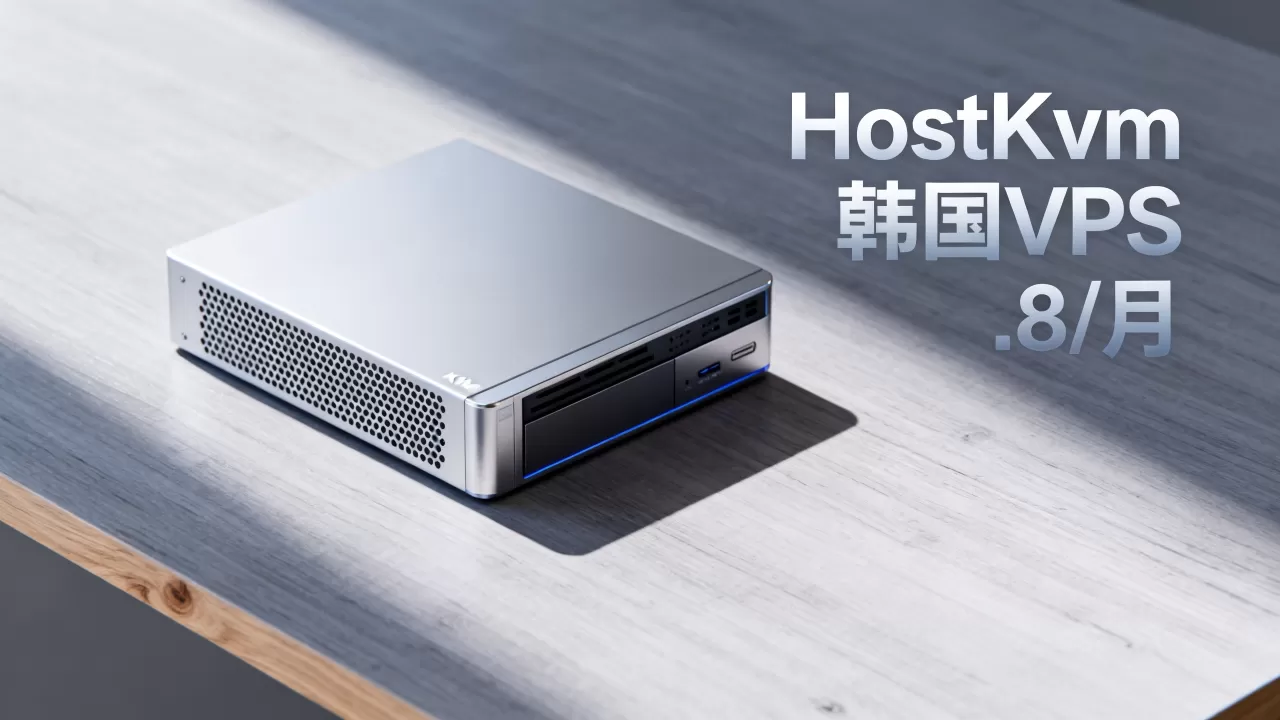 HostKvm韩国VPS多少钱？.8/月KVM主机推荐