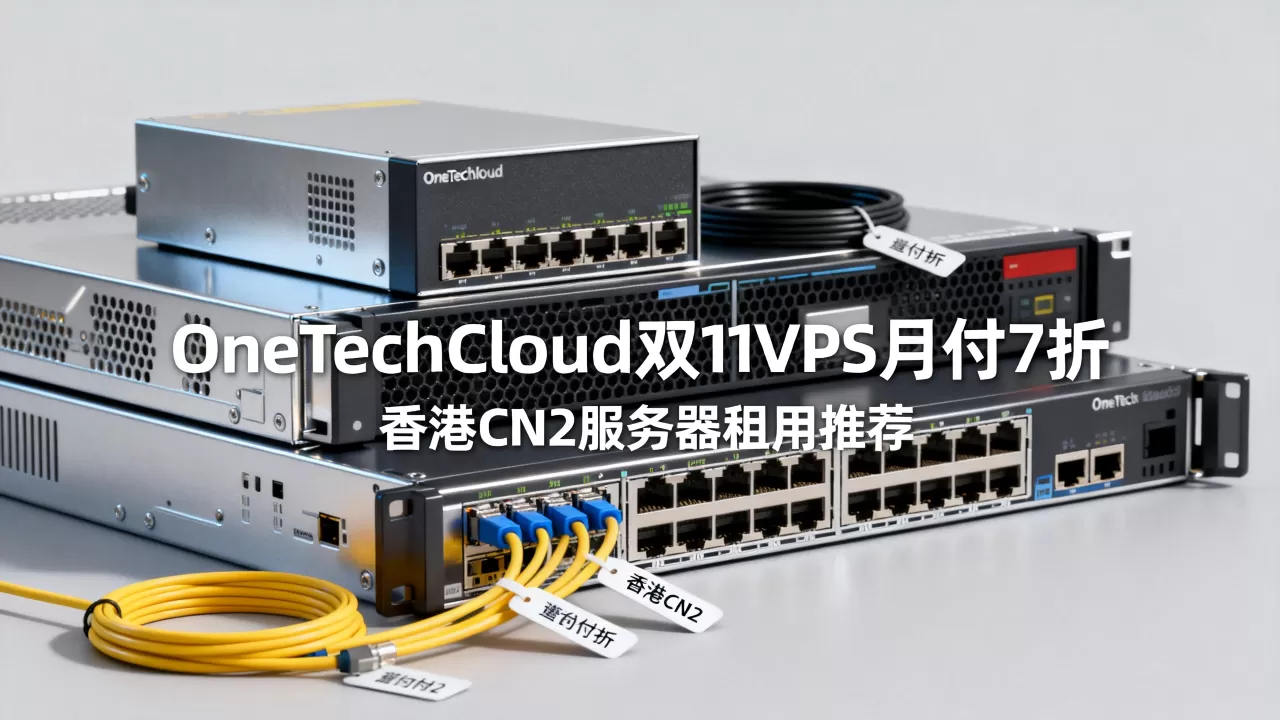 OneTechCloud双11VPS月付7折吗？香港CN2服务器租用推荐