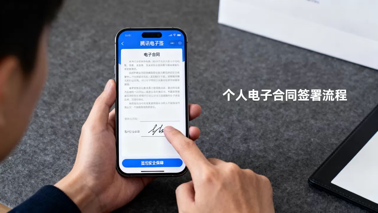 腾讯电子签签约安全吗？个人电子合同怎么签