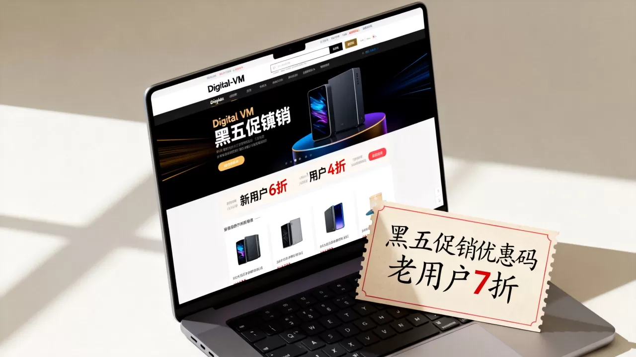 Digital-VM黑五新用户6折老用户7折是真的吗？Digital-VM黑五促销优惠码