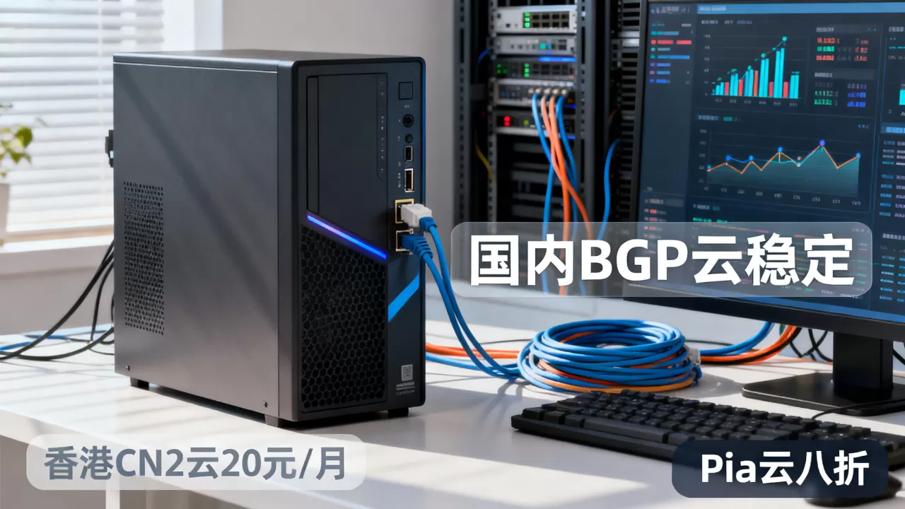 Pia云八折香港CN2云20元/月值得买吗，国内BGP云哪家稳定
