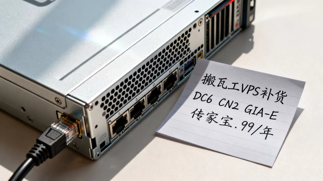搬瓦工VPS补货了吗？DC6 CN2 GIA-E传家宝.99/年值得买吗