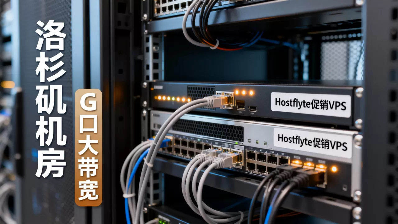 Hostflyte促销VPS值得买吗，洛杉矶机房G口大带宽优势