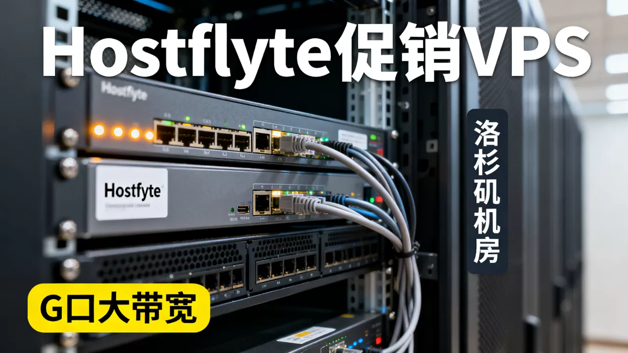 Hostflyte促销VPS值得买吗，洛杉矶机房G口大带宽优势