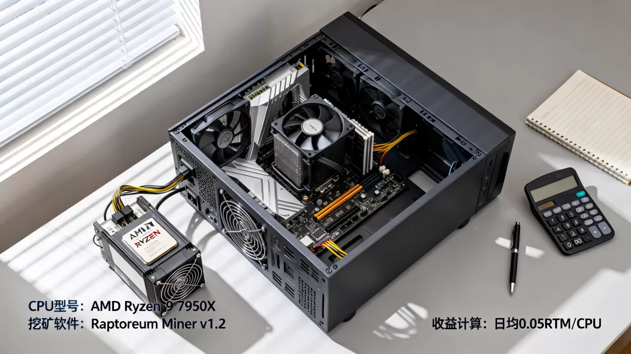有CPU就能挖RTM吗？Raptoreum挖矿教程及收益详解