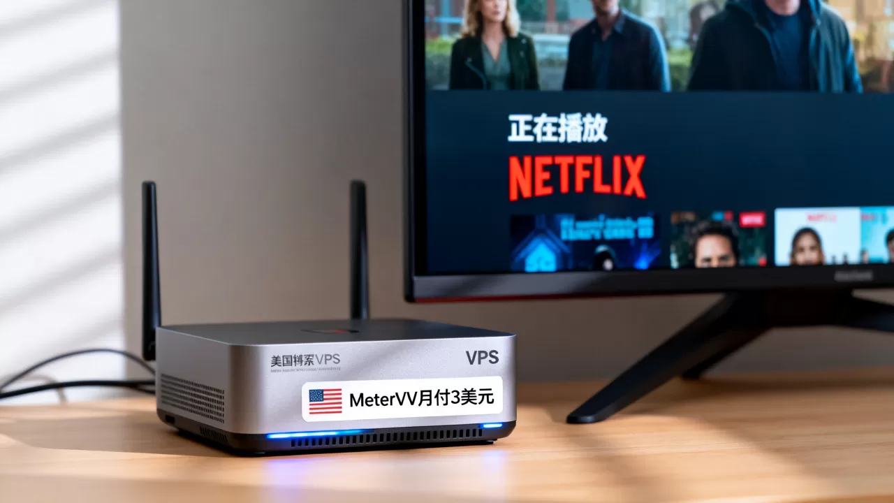 MeterVm月付3美元能解锁Netflix吗？美国圣何塞VPS推荐