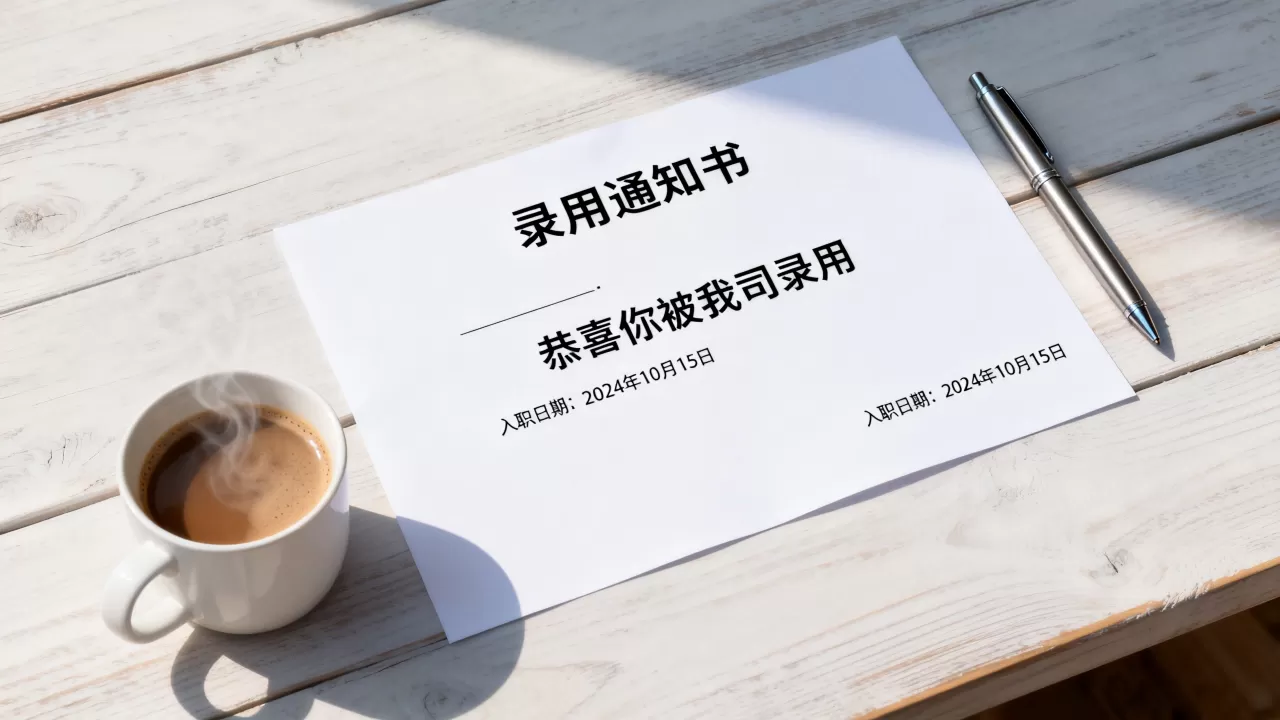 公司群发录用短信是真的吗？录用通知书模板