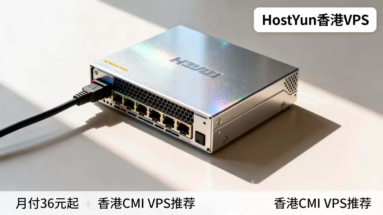 HostYun香港VPS月付36元起值得入手吗，香港CMI VPS推荐