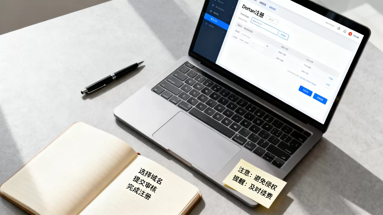 公司网站域名怎么申请？域名注册流程及注意事项