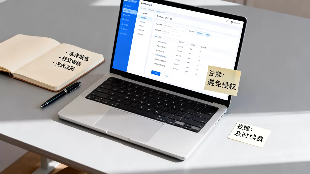 公司网站域名怎么申请？域名注册流程及注意事项