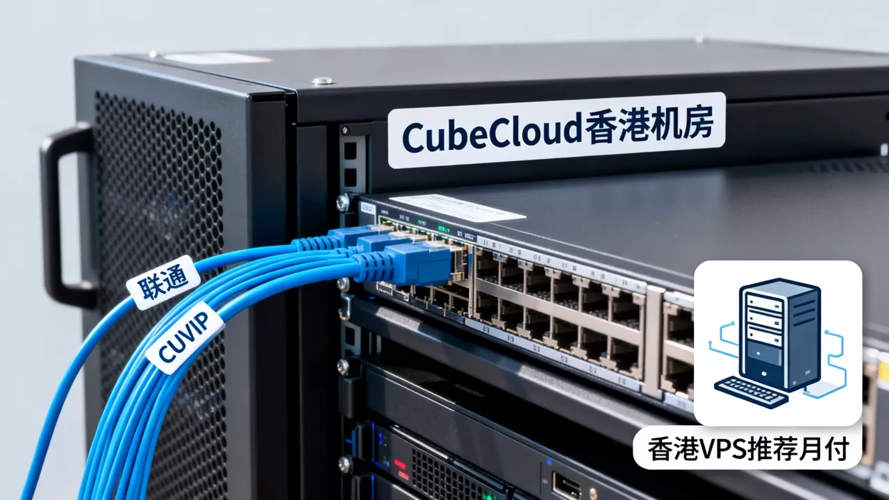 CubeCloud香港机房联通CUVIP线路怎么样？香港VPS推荐月付
