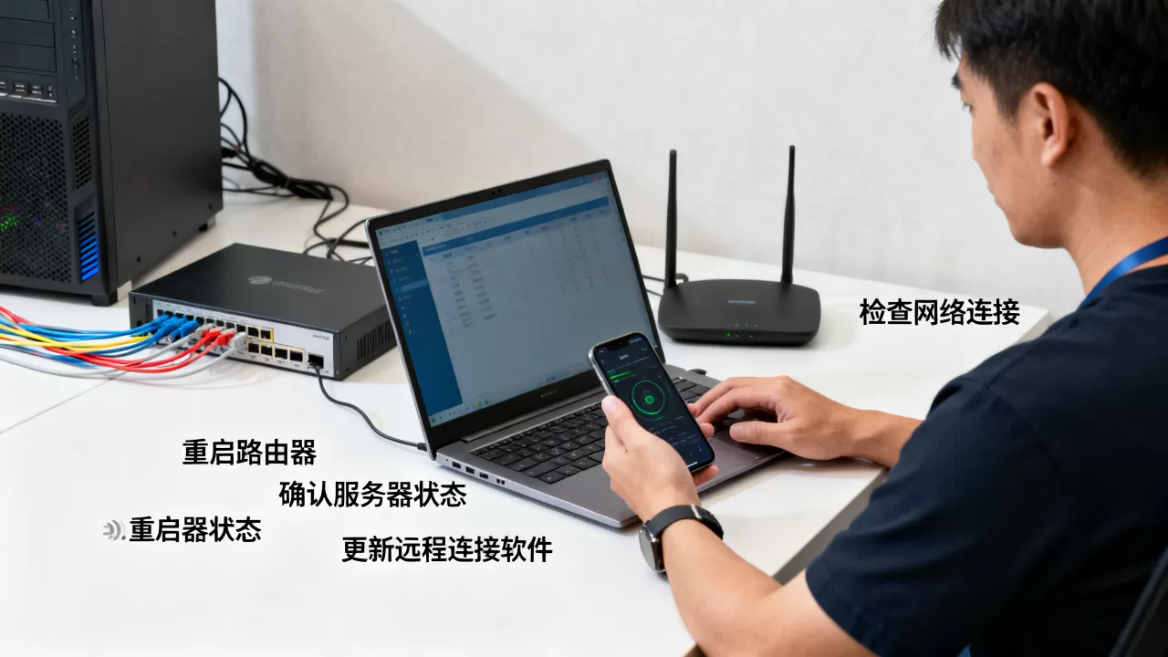 公司服务器登录不上怎么办，服务器远程连接失败解决方法