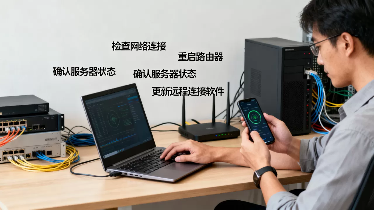 公司服务器登录不上怎么办，服务器远程连接失败解决方法