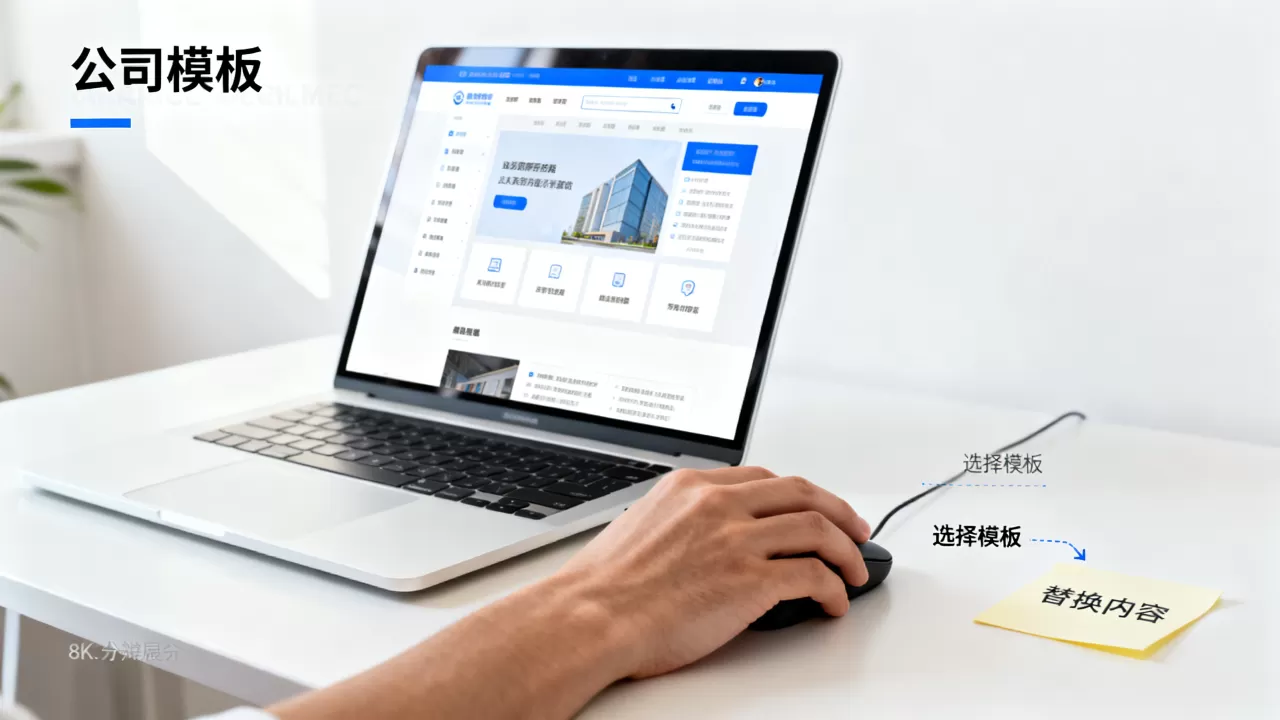 公司网站模板怎么使用？企业建站模板怎么套用