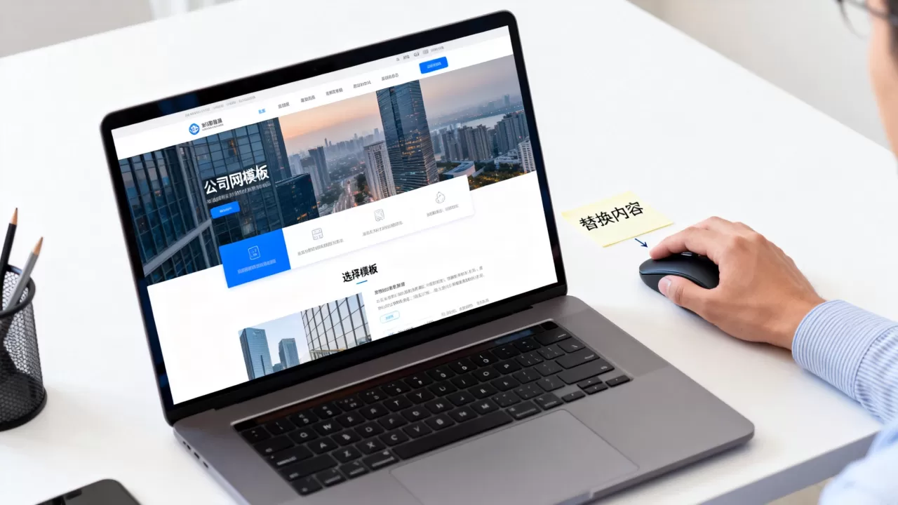 公司网站模板怎么使用？企业建站模板怎么套用