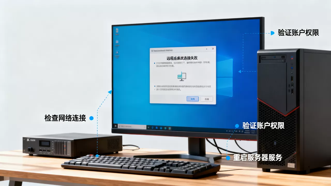 公司服务器登录不上怎么办？远程桌面连接失败解决方法