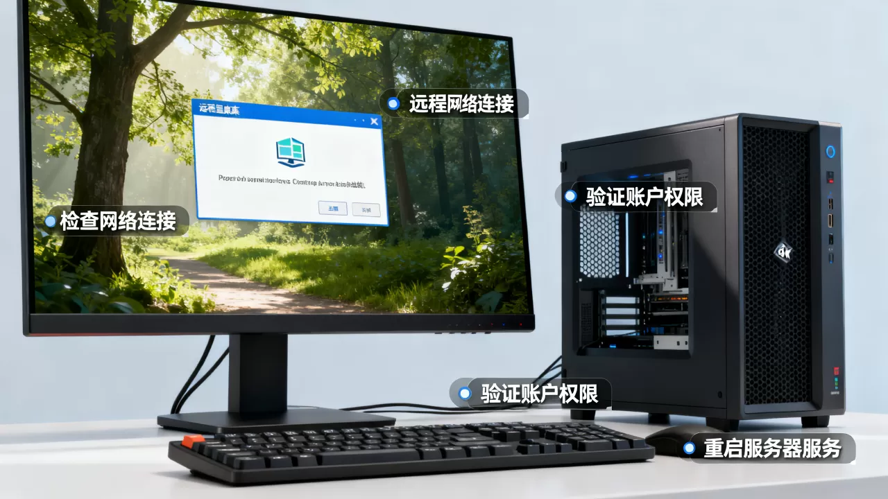 公司服务器登录不上怎么办？远程桌面连接失败解决方法