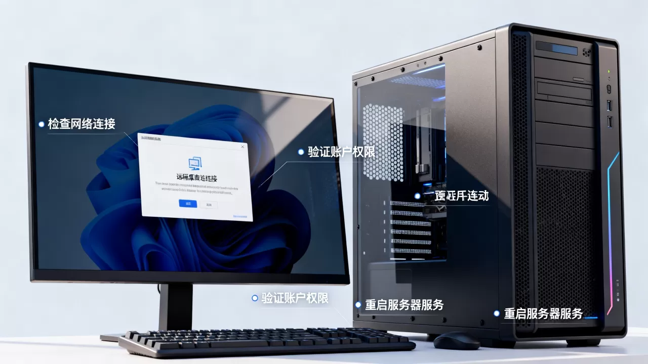 公司服务器登录不上怎么办？远程桌面连接失败解决方法