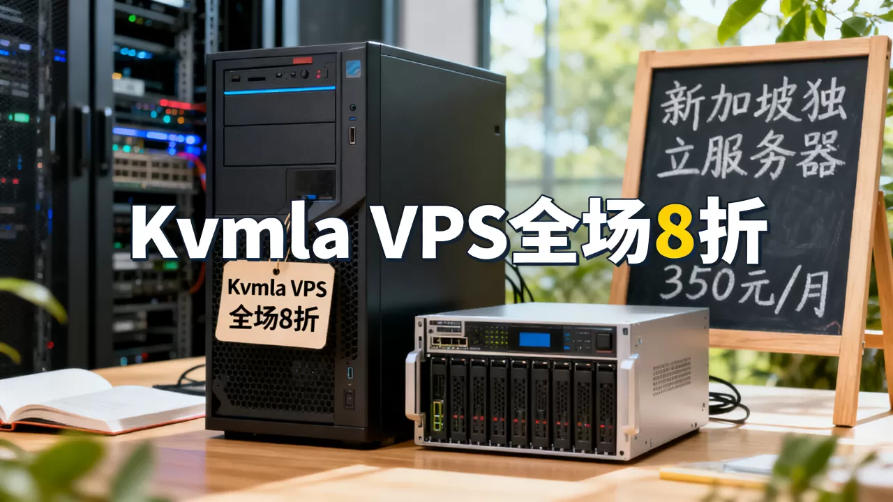 Kvmla最新促销VPS主机全场8折吗？新加坡独立服务器350元/月贵吗