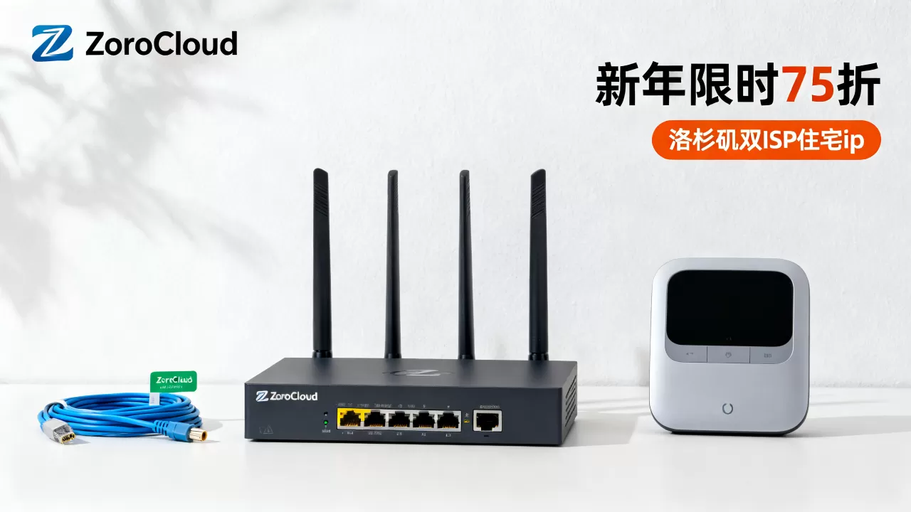 ZoroCloud新年限时75折值得买吗？洛杉矶双ISP住宅ip