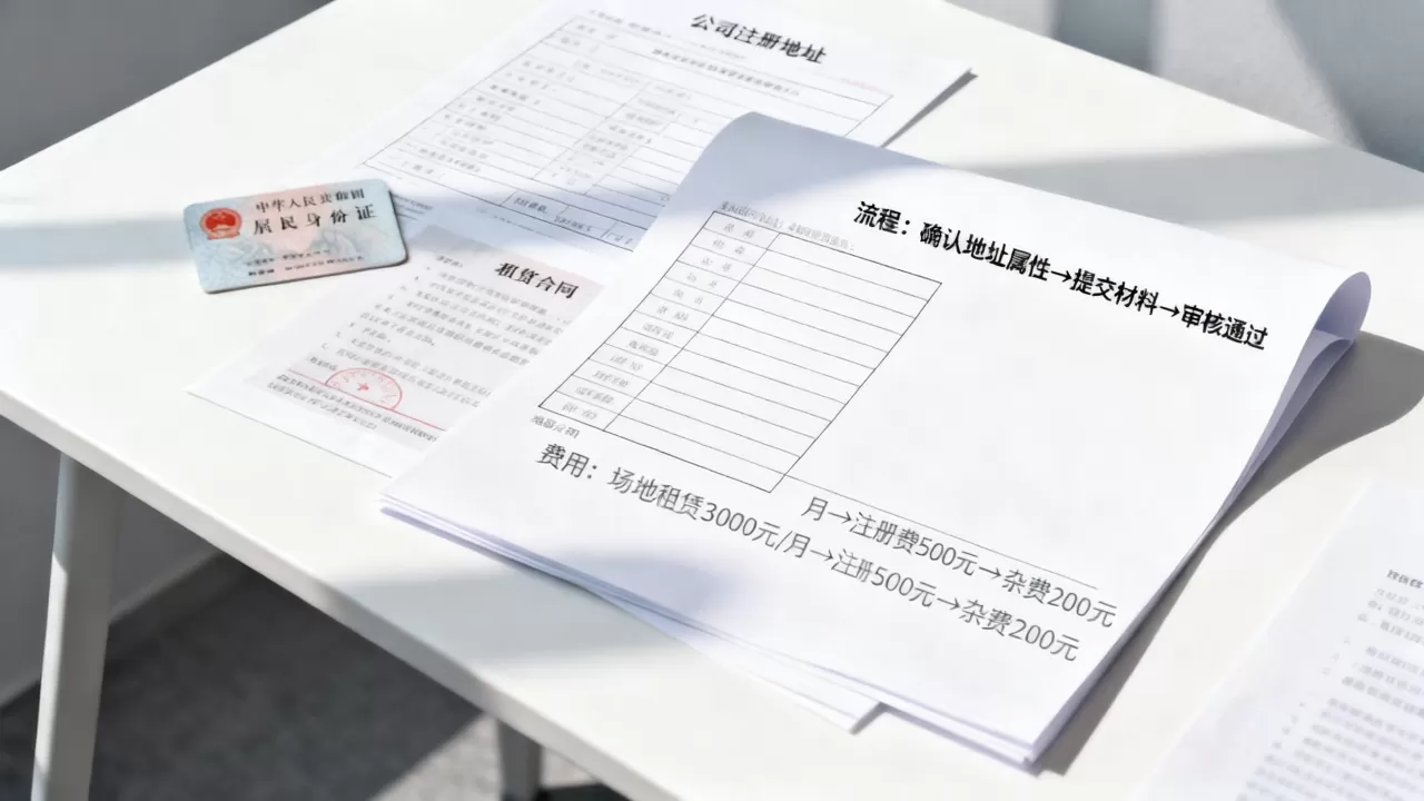 公司注册地址怎么填？公司注册地址流程及费用