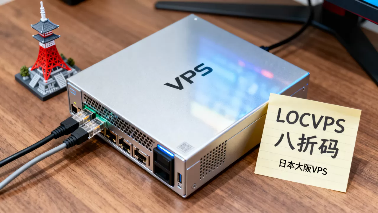 LOCVPS八折码真的能用吗？日本大阪VPS便宜推荐